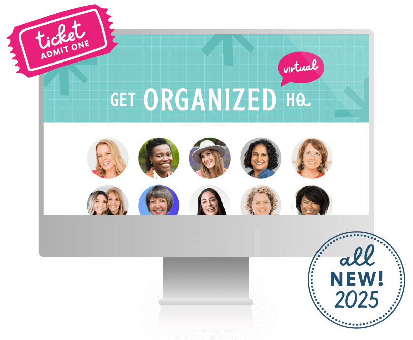 Get Organized HQ on a computer screen that says "All new! 2025"