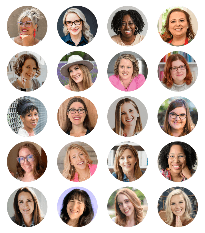 Pamela Henkelman, Tracy McCubbin, Ashley Brown, Amy Cross, Lisa McHargue, Kathryn from Do It On A Dime, Dana K. White, Sarah Edwards, Kay Patterson, Taylor Flanery, Aimee Esther, Kayse Pratt, Morgan Flores, Rachel Coons, Lisa, Carmen Galeano, Ali Flynn, Sydnei Kaplan, Kalyn, Leslie Burris
