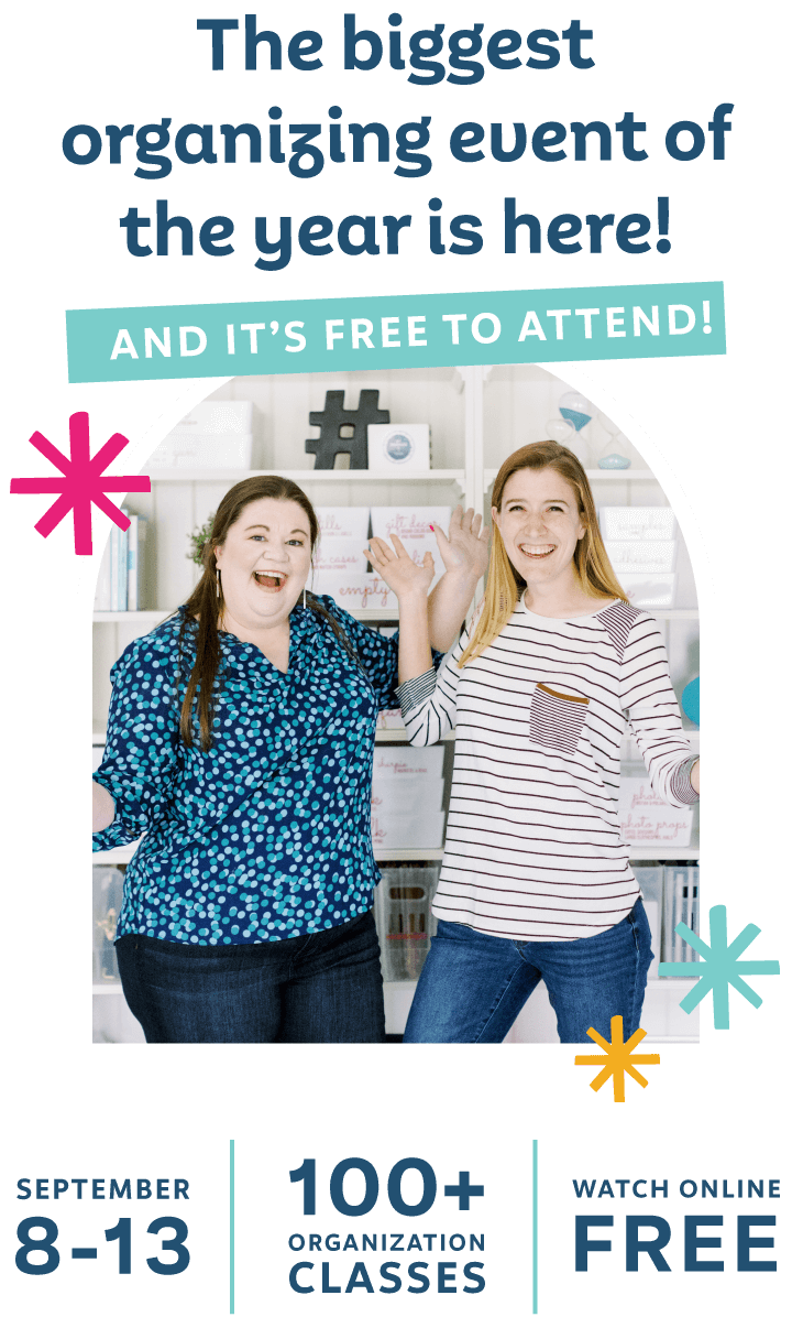 The biggest organizing event of the year is here! And it's free to attend! September 8-13, 100+ organization classes, watch online free